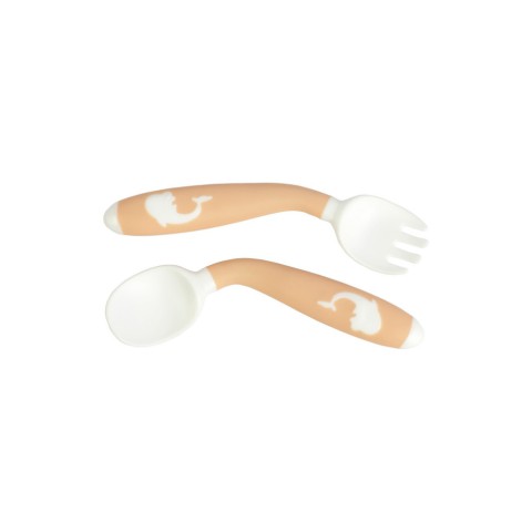 Дитяча набір для годування 6120 (виделочка та ложечка з гнучкою ручкою)