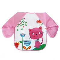 Слинявчик із рукавами "Кошеня" MGZ-0610-7 клейончастий, на зав'язках