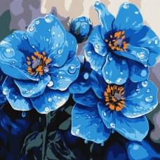 Картина за номерами "Фіалки щоранку" Ідейка KHO3317, 30х30 см