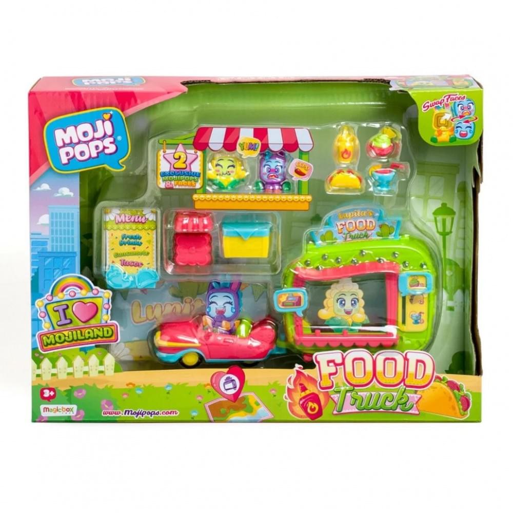 Ігровий набір Фургончик з Їжею Moji Pops PMPSB216IN80 (2 фігурки, аксесуари)