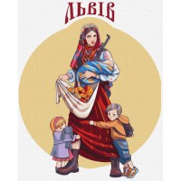 Картина за номерами "Щедрий Львів" © Захарова Наталія Brushme BS53272 40х50 см