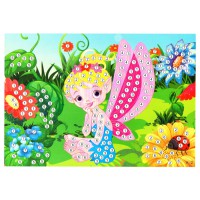Дитяча мозаїка за номерами "Фея" 13-127-5 різнокольорові камінчики