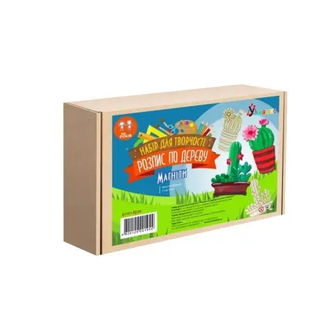 Набір дитячої творчості Розпис по дереву "Магніти-кактуси" РД-009