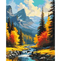 Картина за номерами "Гірський краєвид" 11052-AC 40х50 см