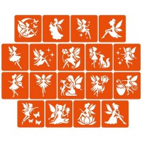 Набір трафаретів для біо-тату "Fairies №2" fairies2_5x5_18_1