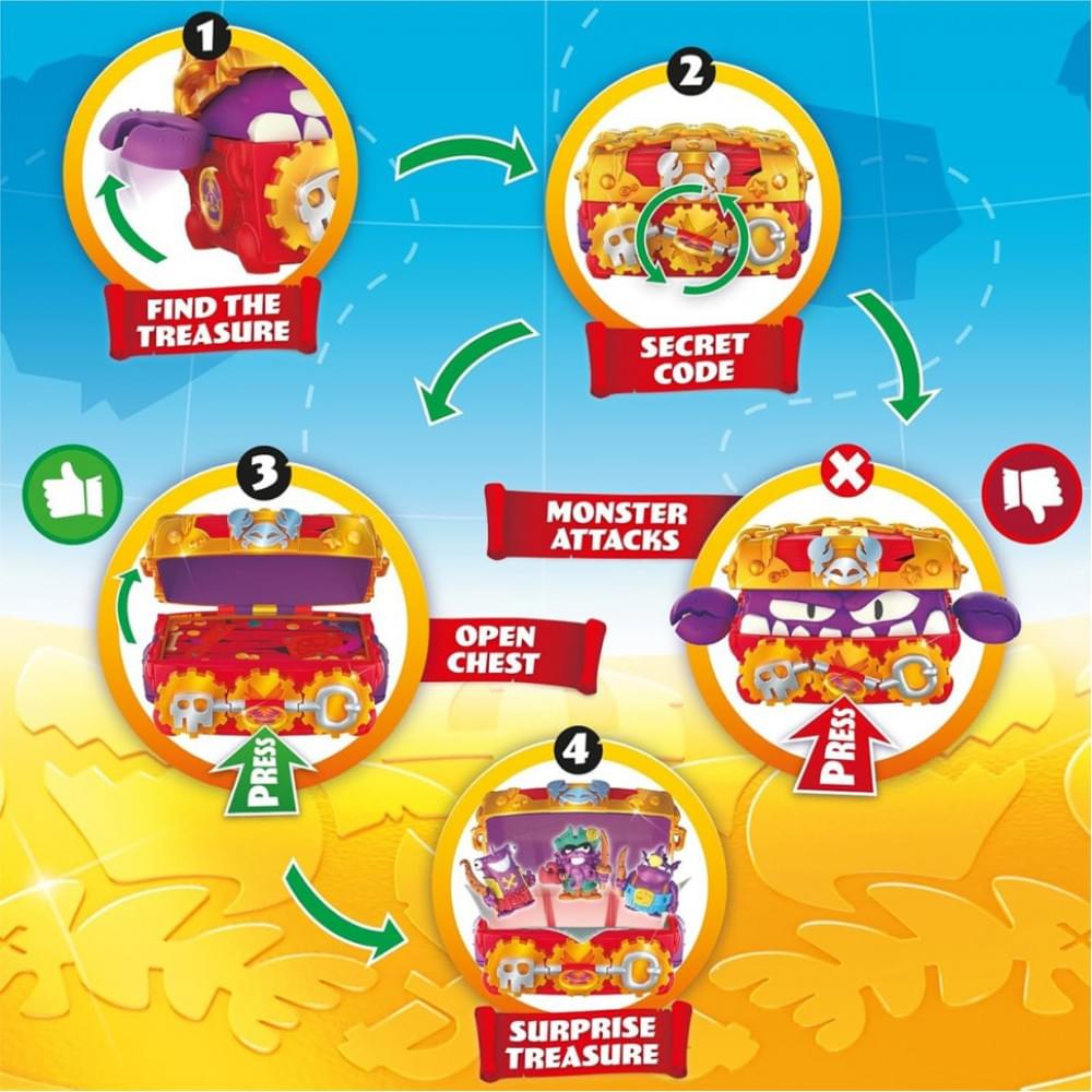 Дитячий іграшковий набір з фігурками "Скриня зі скарбами" PIRATIX PPXSP116IN00