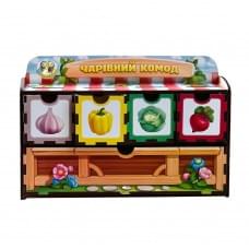 Дерев'яна настільна гра "Рахунок -1" Ubumblebees (ПСД069) PSD069 сортер-комодик