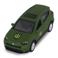 Автомодель серії "Шеврони Героїв" Toyota RAV4 "Сухопутні війська ЗСУ" TechnoDrive KM6198M2