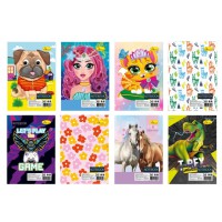 Блокнот дитячий А7 АП-1714 на пружині 36 аркушів, асортимент