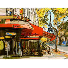 Картина за номерами. Art Craft "Мальовничий Париж" 40 * 50 см 11209-AC