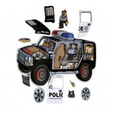 Дерев'яний пазл-сортер "Поліція" Ubumblebees (ПСФ111) PSF111, 25 деталей