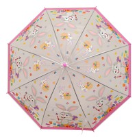 Парасолька дитяча "Пасхальний Кролик" MK 5233-1(Pink) довжина 65,5 см, тростина 60,5 см