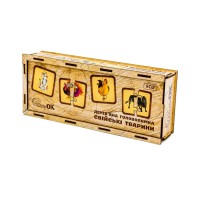 Дерев'яна головоломка "Свійські тварини" Puz-37351, 40 елементів