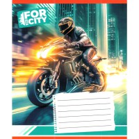 Зошит учнівський "Нічним містом" 018-530032K-5 в клітинку, 18 аркушів (959053)