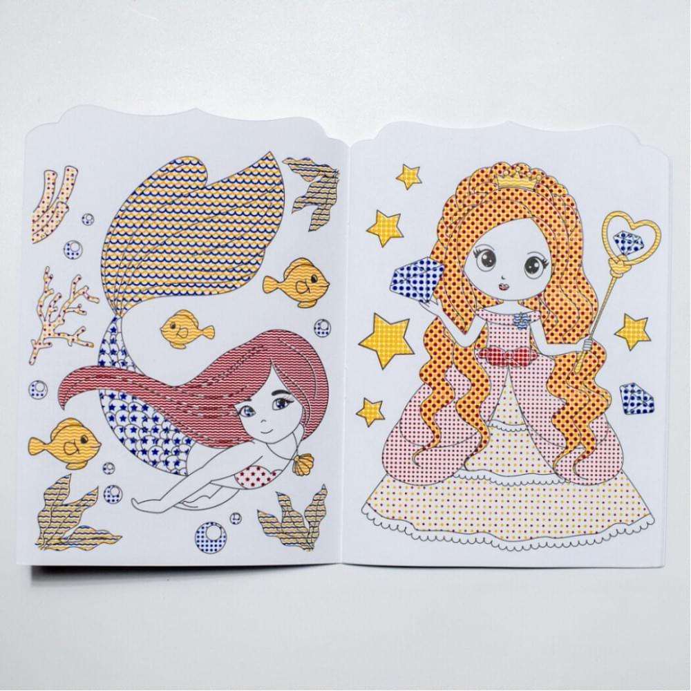 Водна розмальовка "Русалки" 10171027, 8 сторінок, 19 наліпок