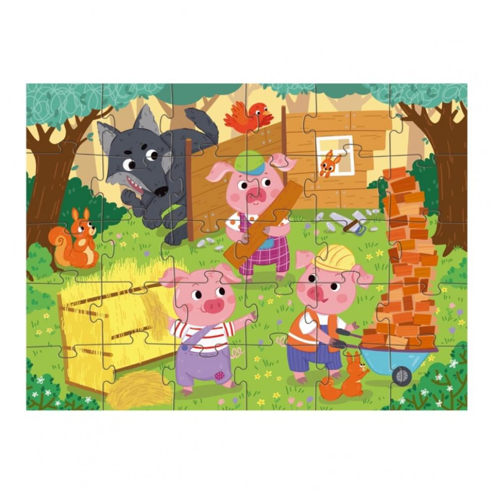 Дитячий пазл "Троє поросят" DoDo Toys 300695, 30 елементів