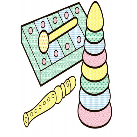 Дитяча водна розмальовка: Іграшки 734011, 8 сторінок