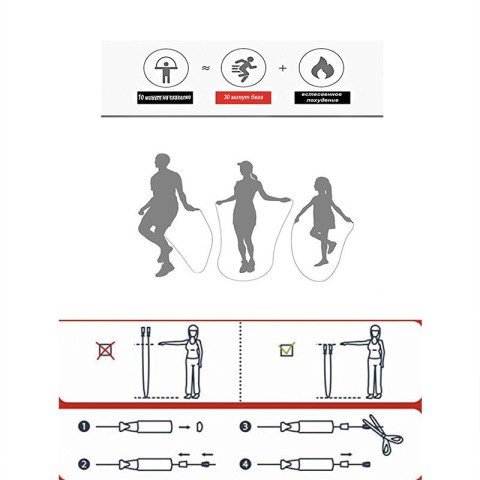 Скакалка з підшипником "Basic" TI-R-5102G зелений 3 м