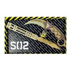 Набір ножів сувенірних дерев'яних SO-2 "МЕТЕЛЬ LEGASY & КЕРАМБІТ GOLD" SO2-1-B