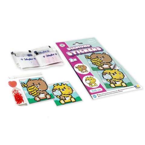 Алмазна мозаїка "Бантик" Ідейка AMS1055 9x9 см