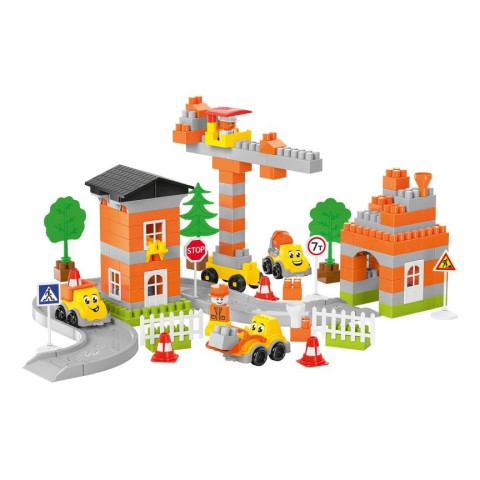 Ігровий набір конструктор 9994TXK 170 деталей та 3 машинки