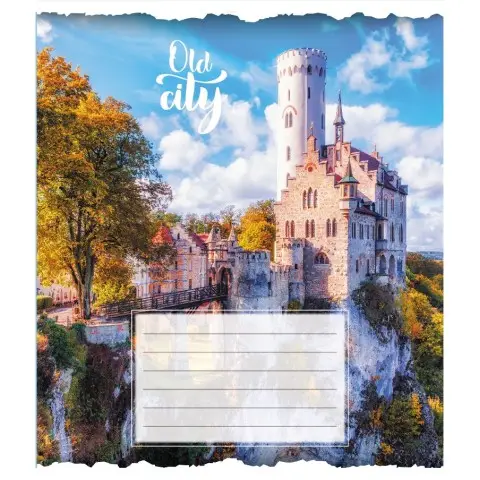 Зошит учнівський "Старе місто" 096-630039K-2 в клітинку, 96 аркушів