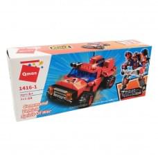 Дитячий Конструктор Qman 1416-1-6 транспорт, 88 дет Command Vehicle