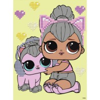 Алмазна мозаїка "L.O.L. Surprise! Kitty Queen With Kitty Kitty" AML1206, 15x20 см