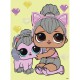Алмазна мозаїка "L.O.L. Surprise! Kitty Queen With Kitty Kitty" AML1206, 15x20 см