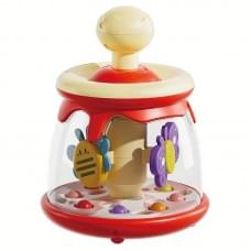 Дитяча іграшка "Дзиґа" AY001(Red) заводна, рухливі кульки, 20х15 см