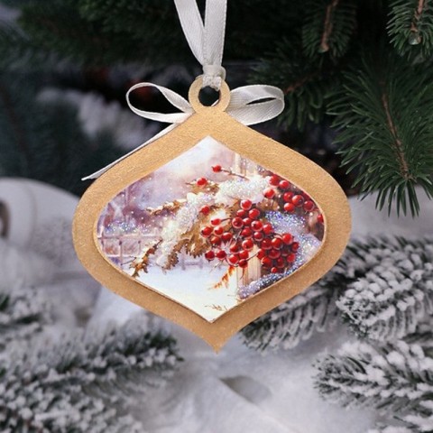 Творчий набір для створення 3-х ялинкових прикрас "Cozy Winter" FDCKW-054