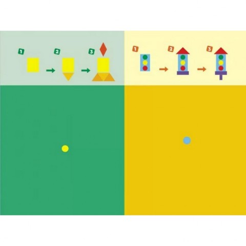 Навчальна книга "Навчалочка: Збери картинку з наклейок. Рівень 3" АРТ 19603U укр