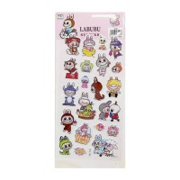 Дитячий набір наліпок "Лабубу" YG0328(Pink) мікс, 10х22 см