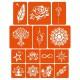 Набір кольорової хни з трафаретами для біо-тату №4 color-henna-set-04