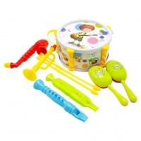 Дитячий набір музичних інструментів 333-5 маракаси, барабан