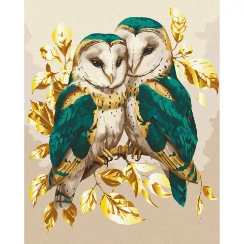 Картина за номерами "Смарагдова мудрість" BS54124 з фарбами металік 40х50 см