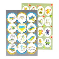 Набір патріотичних наліпок В6 НС-В6-05-1