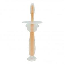 Силіконова зубна щітка Mumlove MGZ-0707(Peach) з обмежувачем