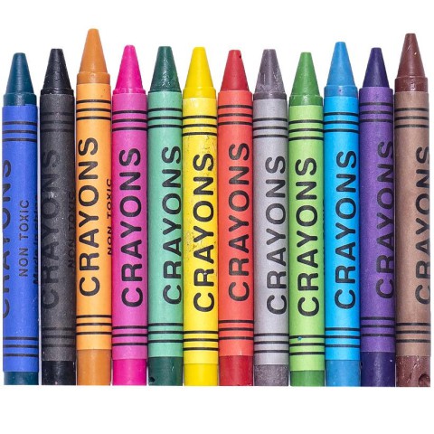 Воскові олівці 12 кольорів CRAYONS 2688A