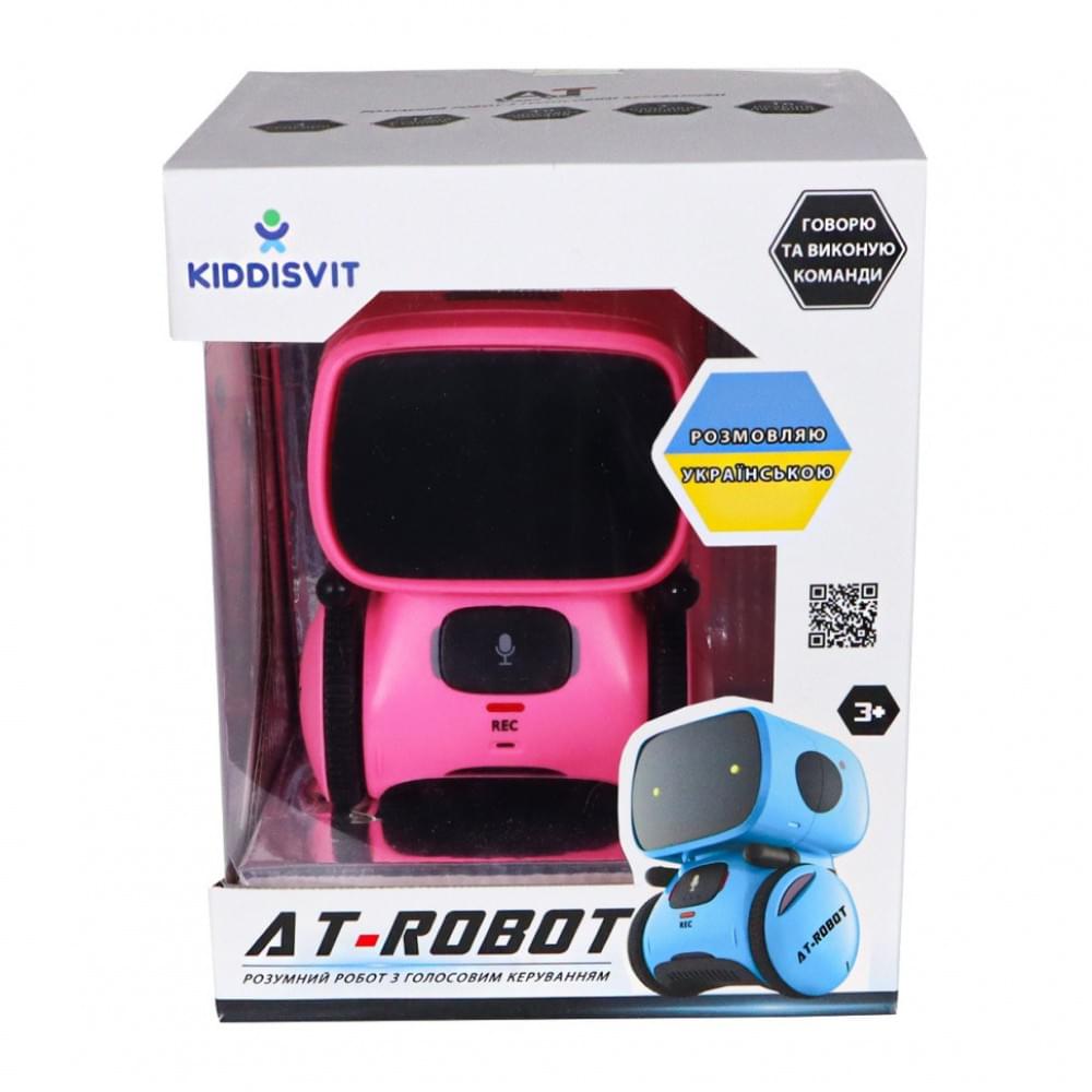 Дитяча іграшка "Інтерактивний робот" AT001-04-UKR рожевий, з голосовим керуванням