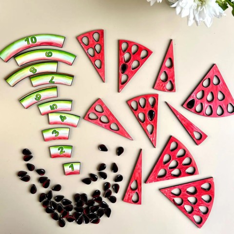 Дерев'яний пазл-сортер "Кавун - 2" (ПСД171) PSD171