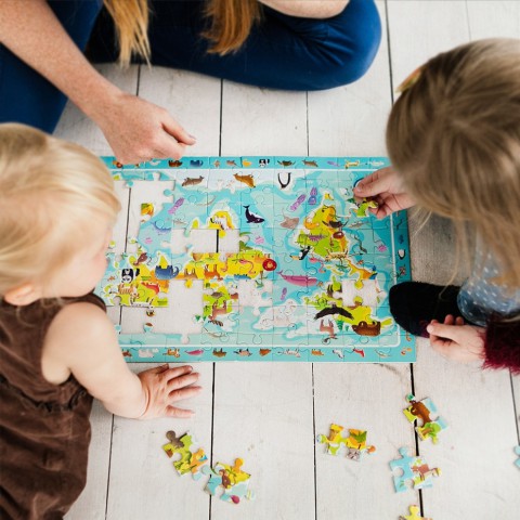 Дитячий пазл Світ тварин DoDo 300133, 80 елементів