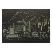 Гравюра А4 "Вантажівка-1" ГрА4-7з економ варіант в пакеті 29,7х21 см