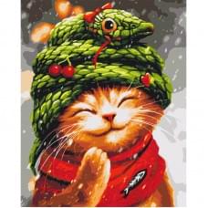 Картина за номерами "Новий рік зі змійкою" © Маріанна Пащук Brushme BS54254, 40х50 см