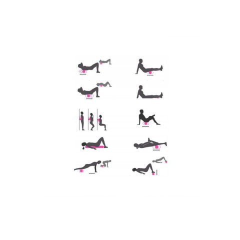 Масажний м'яч подвійний NE-EP-17 12*6 см