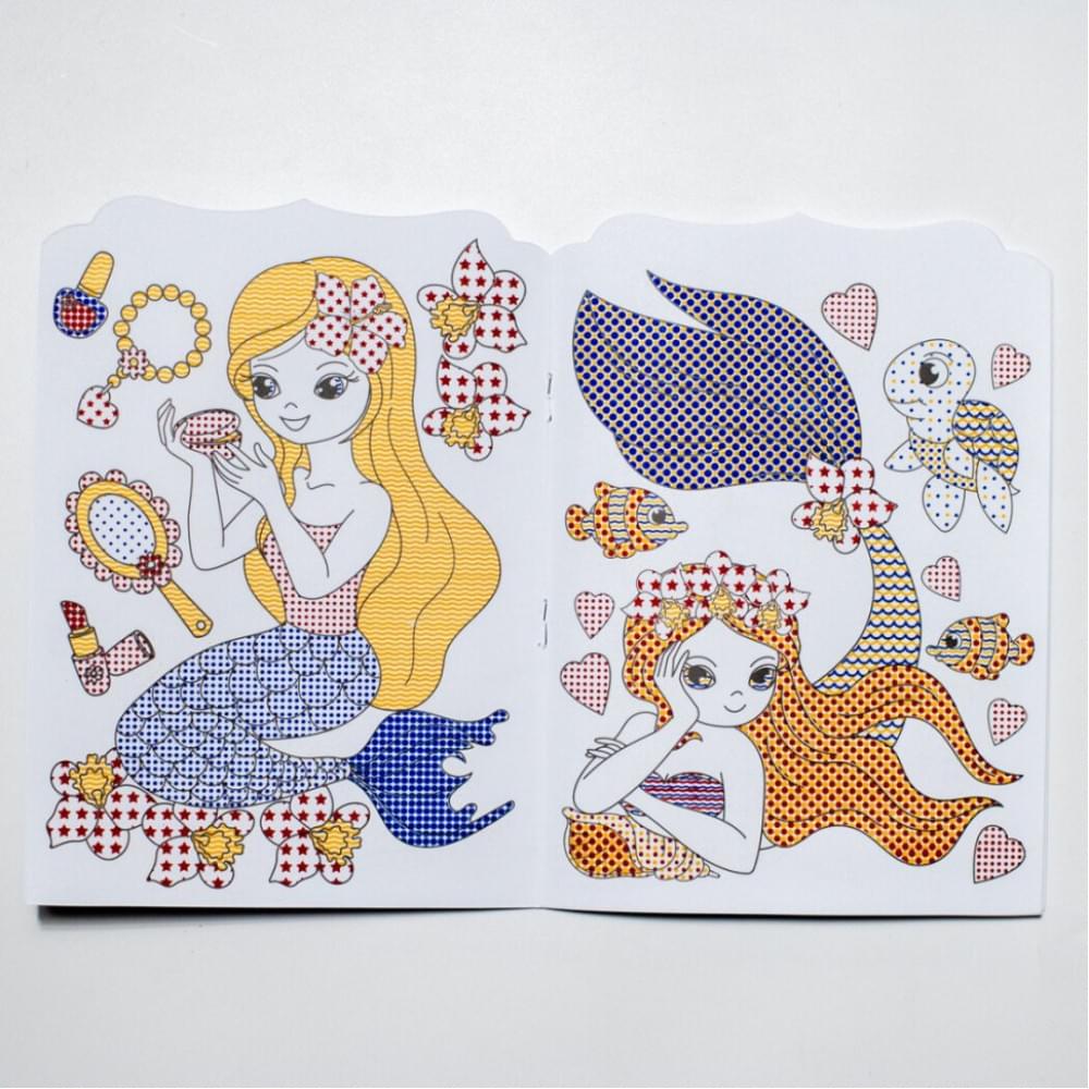 Водна розмальовка "Русалки" 10171027, 8 сторінок, 19 наліпок