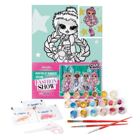 Картина за номерами "L.O.L. Surprise! O.M.G. Fashion show La Rose" KHO6271, 30х40 см