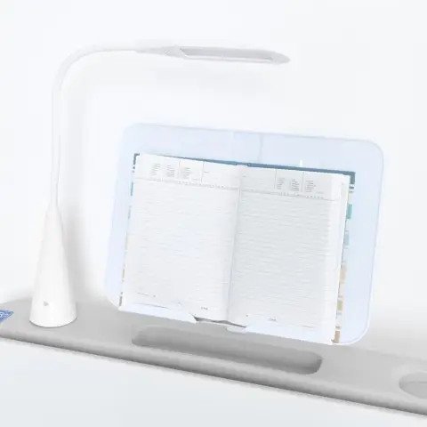 Парта M 5068-11 підставка для книги, лампа, сірий