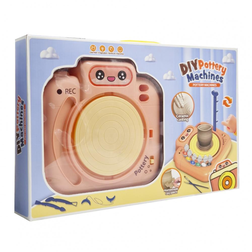 Набір для творчості Гончарний круг ZY113, 6 акрилових фарб для покриття