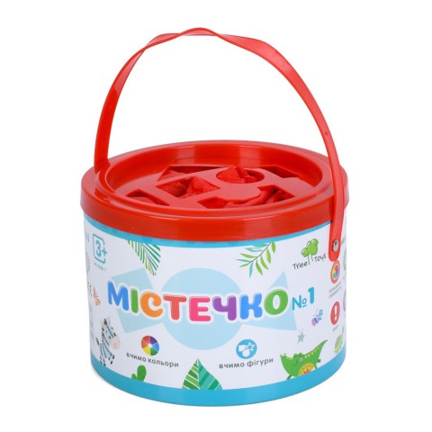 Дитяча дерев'яна іграшка "Городок №1" Limo Toy MD 0938-1, 24 блоки